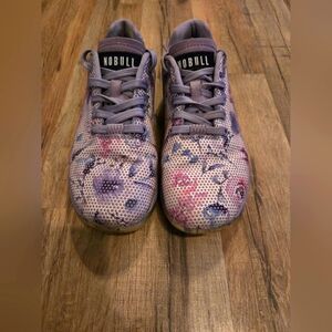NOBULL Women's Floral Athletic Shoes - Lavender and Rose